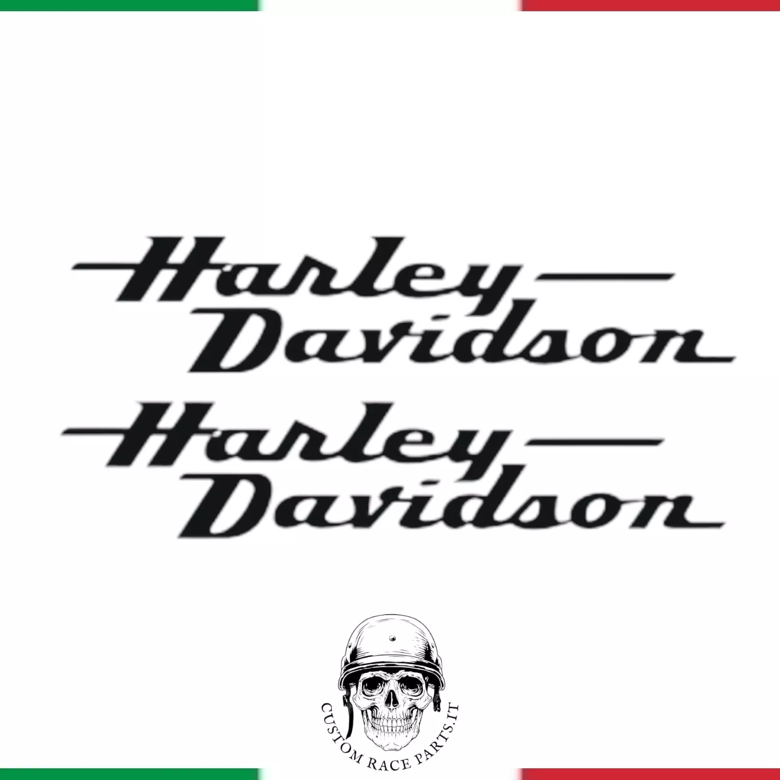 kit 2 Adesivi Harley-Davidson Vintage Sticker Custom per Moto hd 883 1200 sport