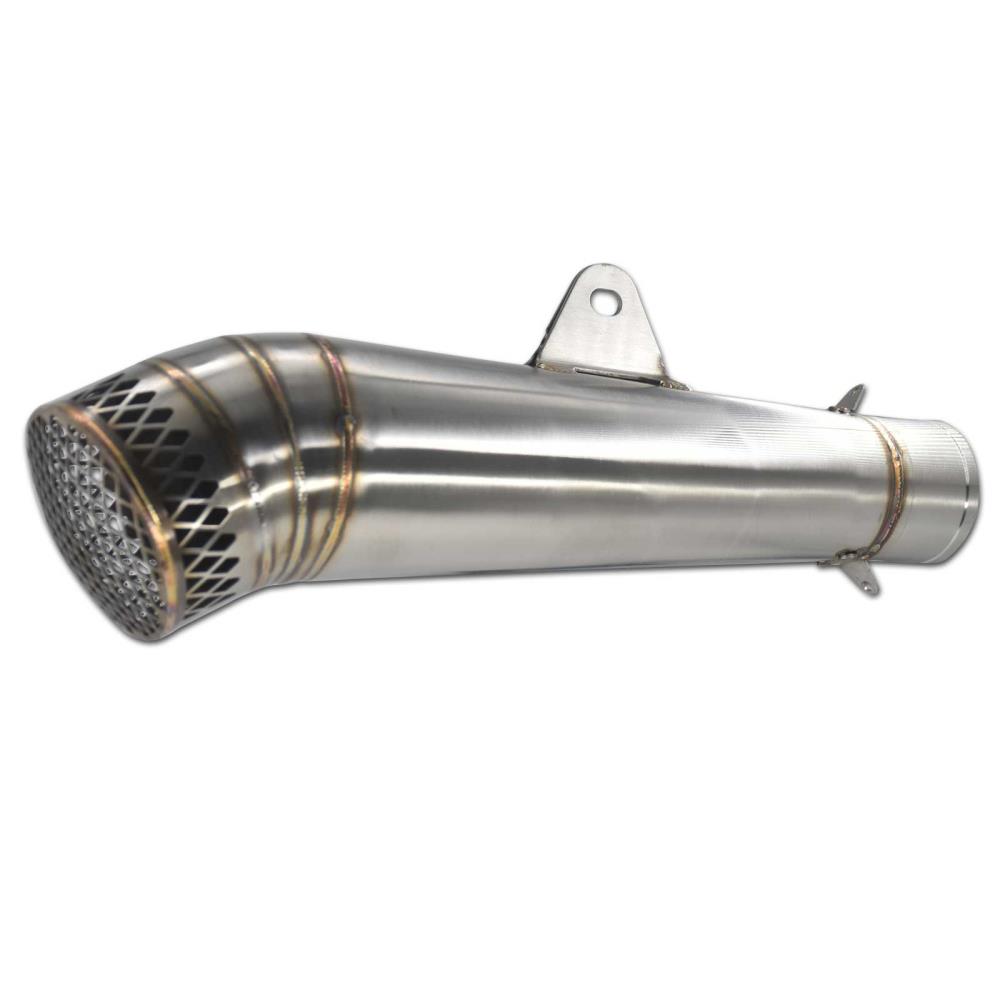 Silenziatore posteriore Highway Hawk GP "tipo griglia/mesh" in acciaio inox 51MM fatto a mano (1 pezzo)