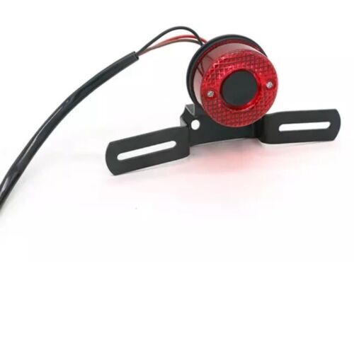 Stop Faro Moto Cafe Racer Scrambler Custom con luce e porta targa.