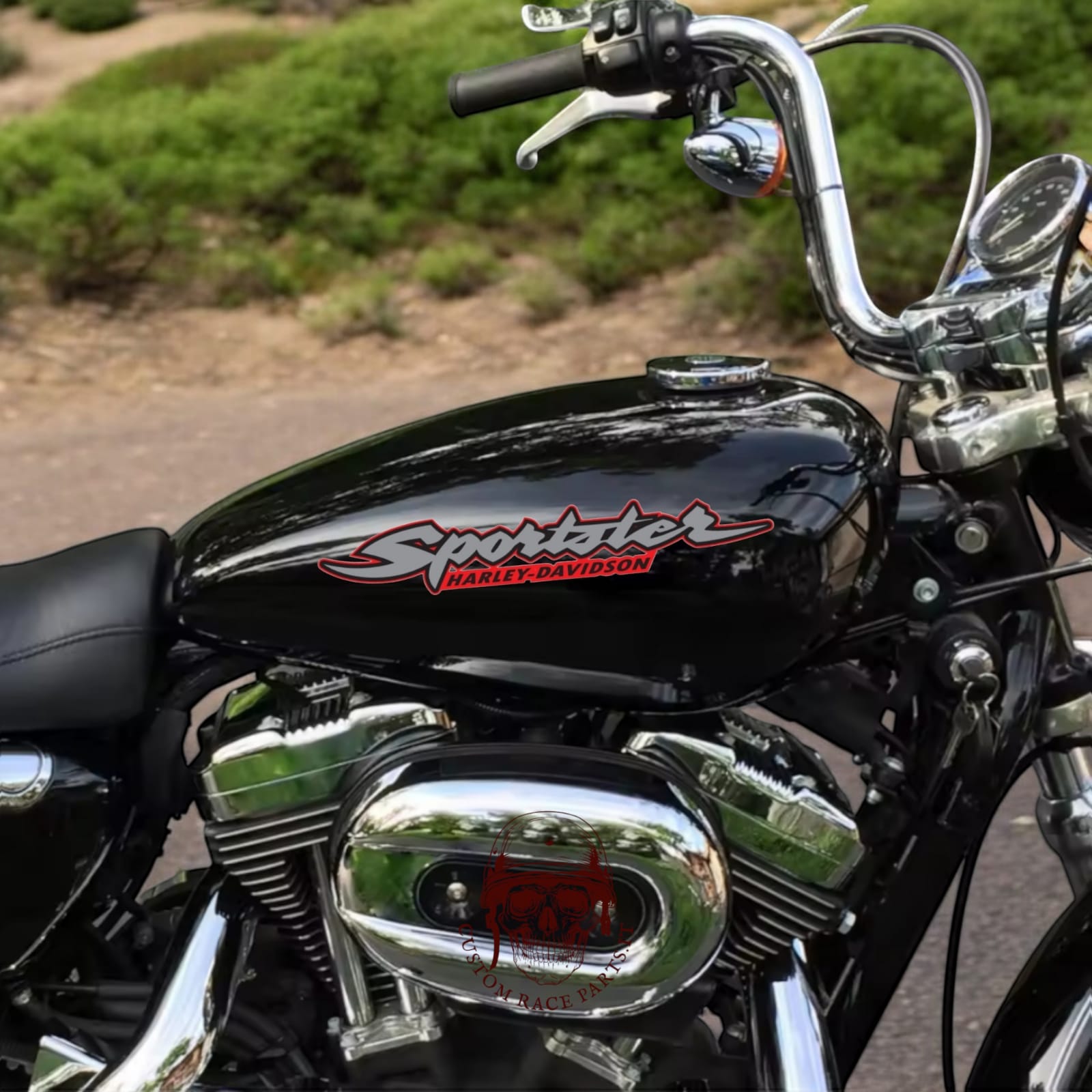 kit 2 adesivi laminati harley davidson laminati Rossi