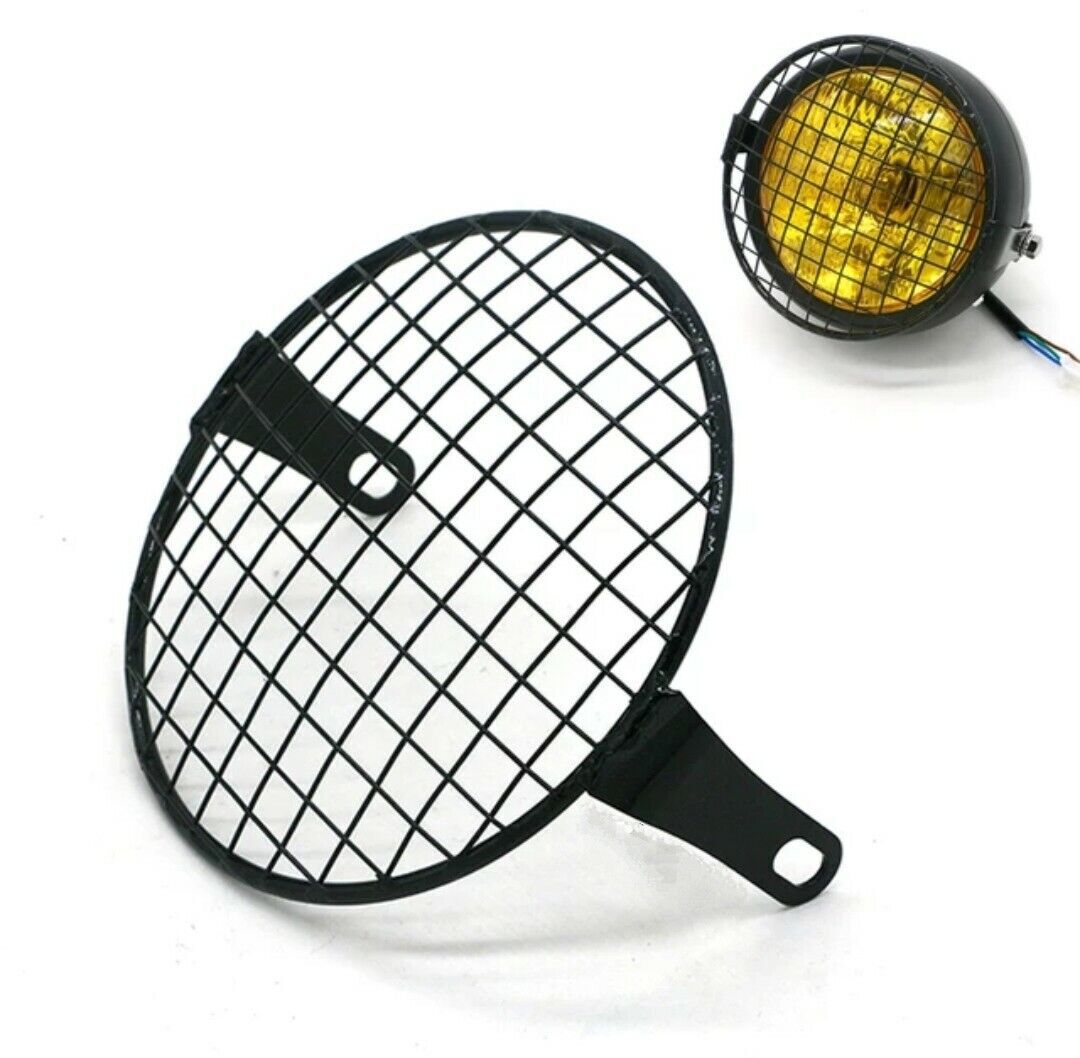 GRIGLIA FARO ANTERIORE MOTO CAFE RACER SCRAMBLER CUSTOM SPECIAL