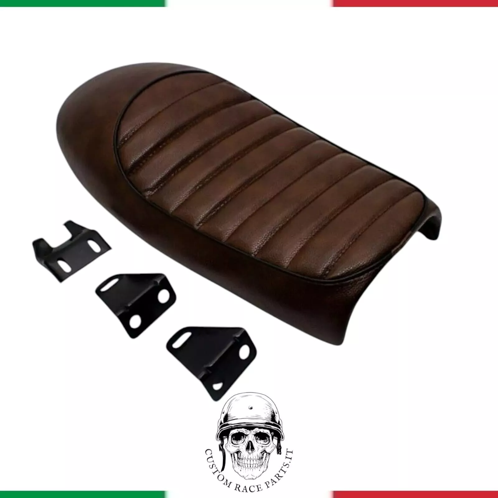 Sella Universale Marrone Monoposto L Custom Cafè Racer Scrambler