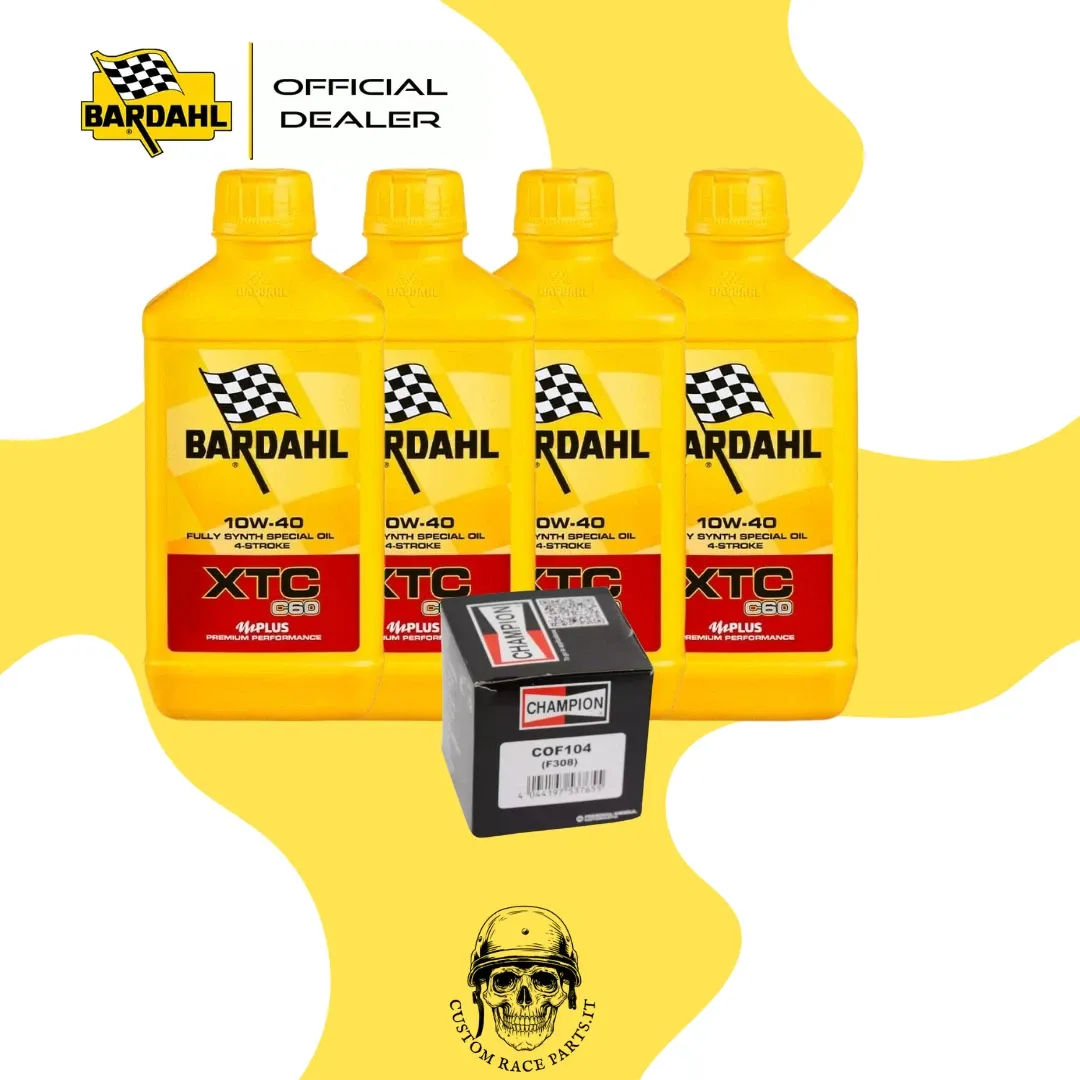 KIT TAGLIANDO HONDA VTX 1800 C BARDAHL 10W40 FILTRO OLIO COF104 HF204