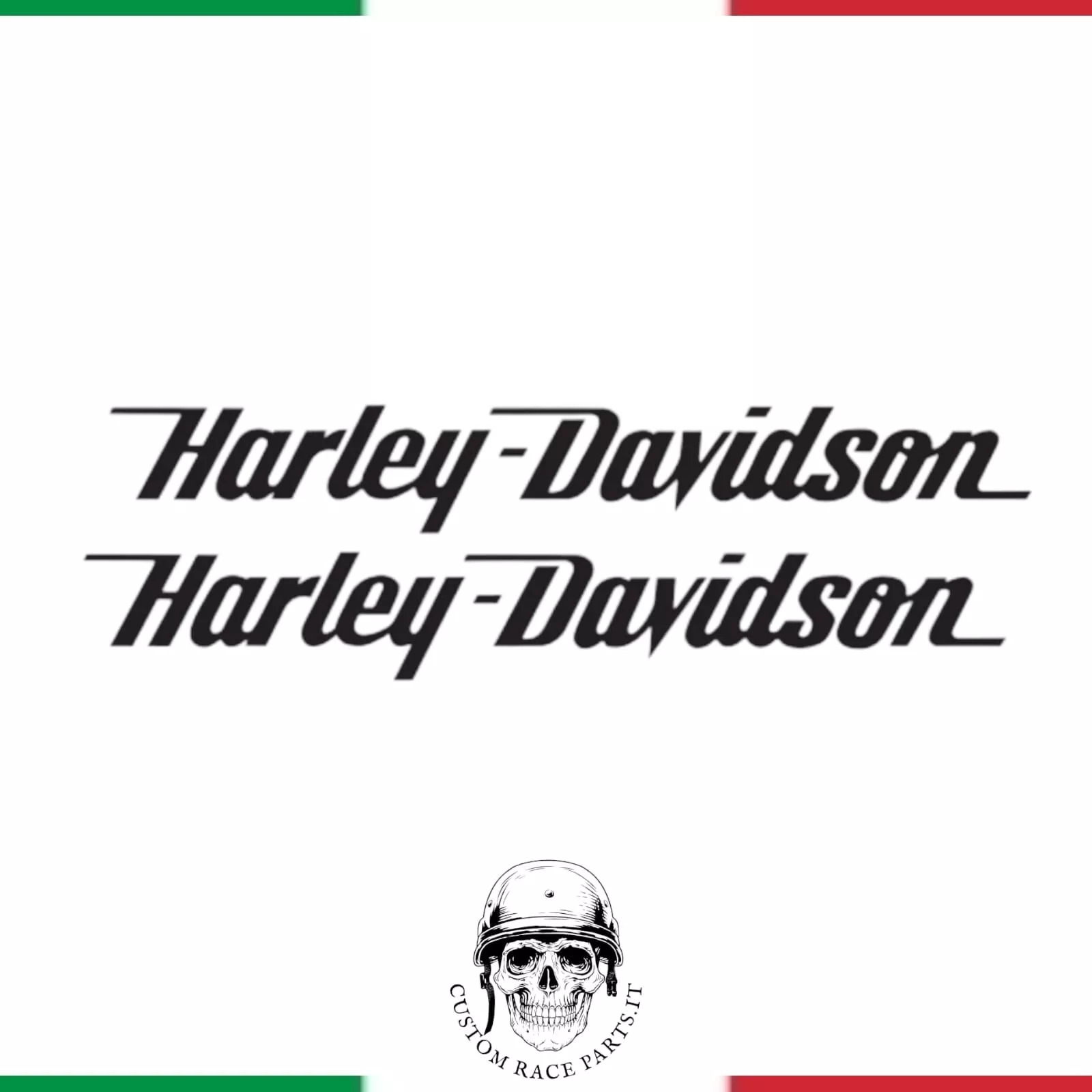 kit 2 Adesivi Harley-Davidson Vintage Sticker Custom per Moto hd 883 1200 sport
