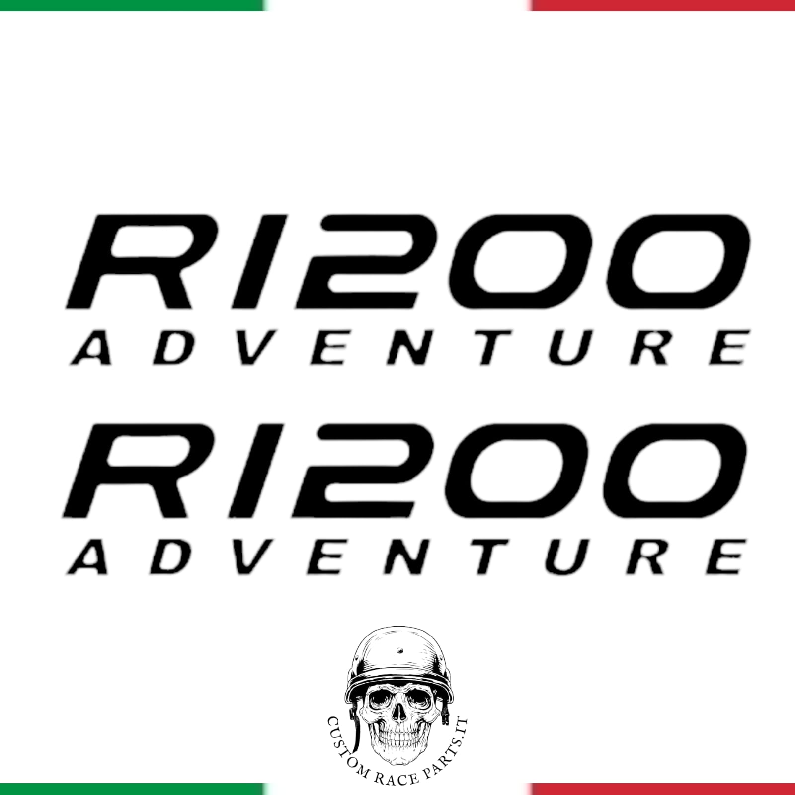 🇮🇹 kit 2 ADESIVI serbatoio MOTO BMW 1200 GS ADV sticker SPONSOR IN PVC