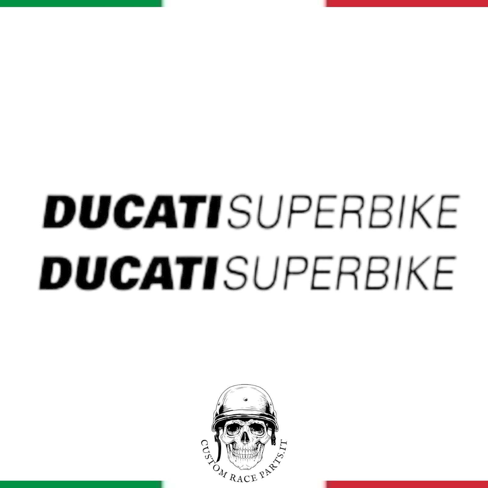 🇮🇹 kit 2 ADESIVI serbatoio MOTO ducati 1200 848 999 Monster sticker IN PVC