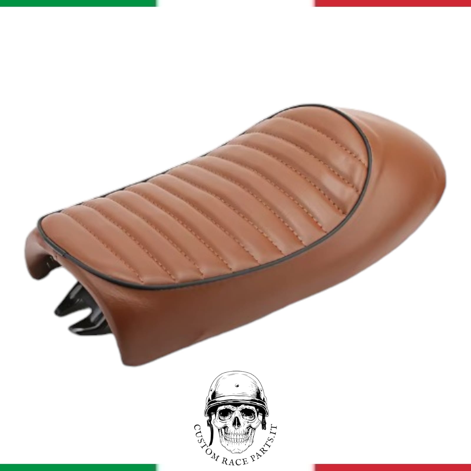 Sella Universale caramello Monoposto L Custom Cafè Racer Scrambler