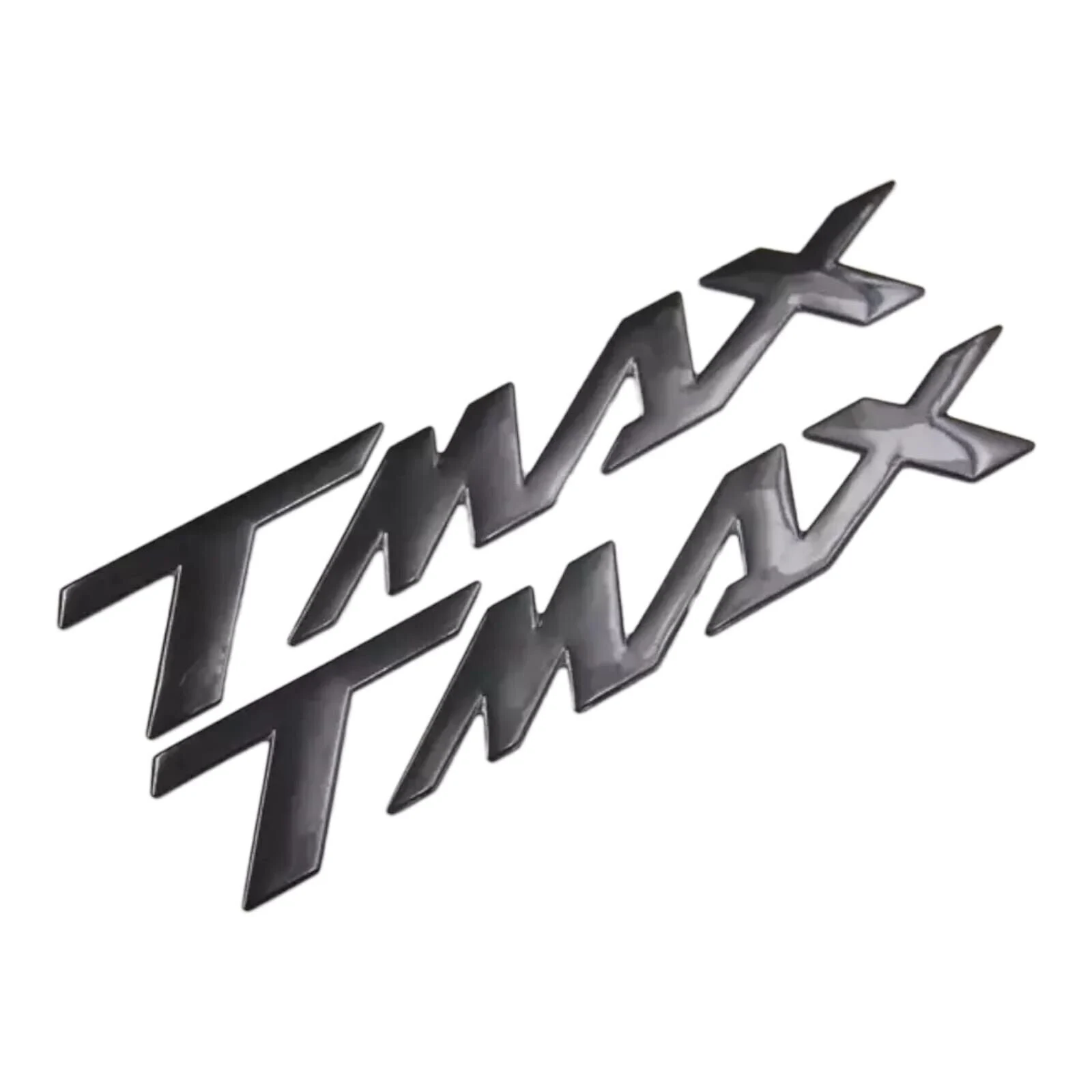 kit 2 adesivi 3m rilievo 3d emblema yamaha scritta tmax