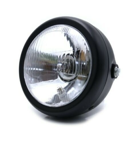 FARO MOTO 6.5" NERO OPACO CAFE RACER SCRAMBLER BRAT