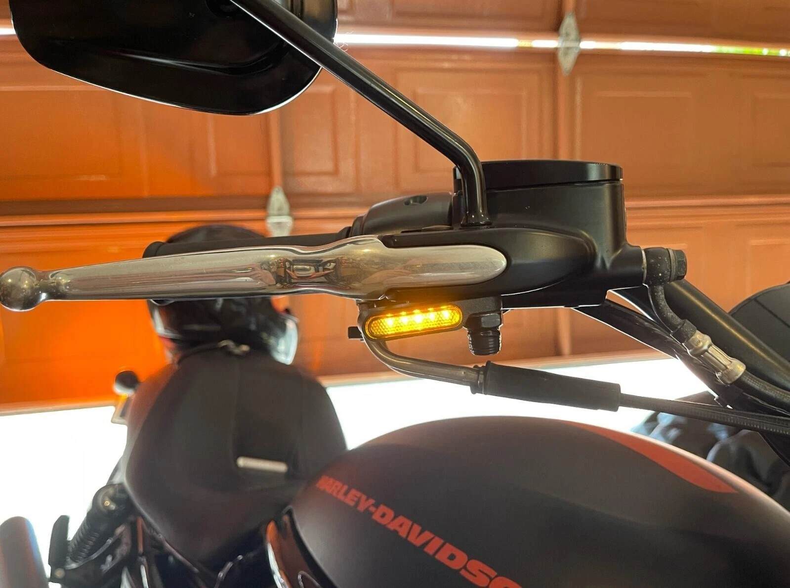 KIT 2 MINI FRECCE INDICATORI LED MOTO HARLEY TRIUMPH CROMATE OMOLOGATE