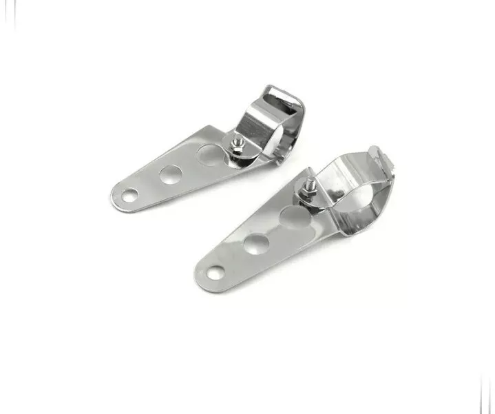 SUPPORTO STAFFE CROMATE FARO CAFE RACER SCRAMBLER BOBBER BRAT ø 35-43mm