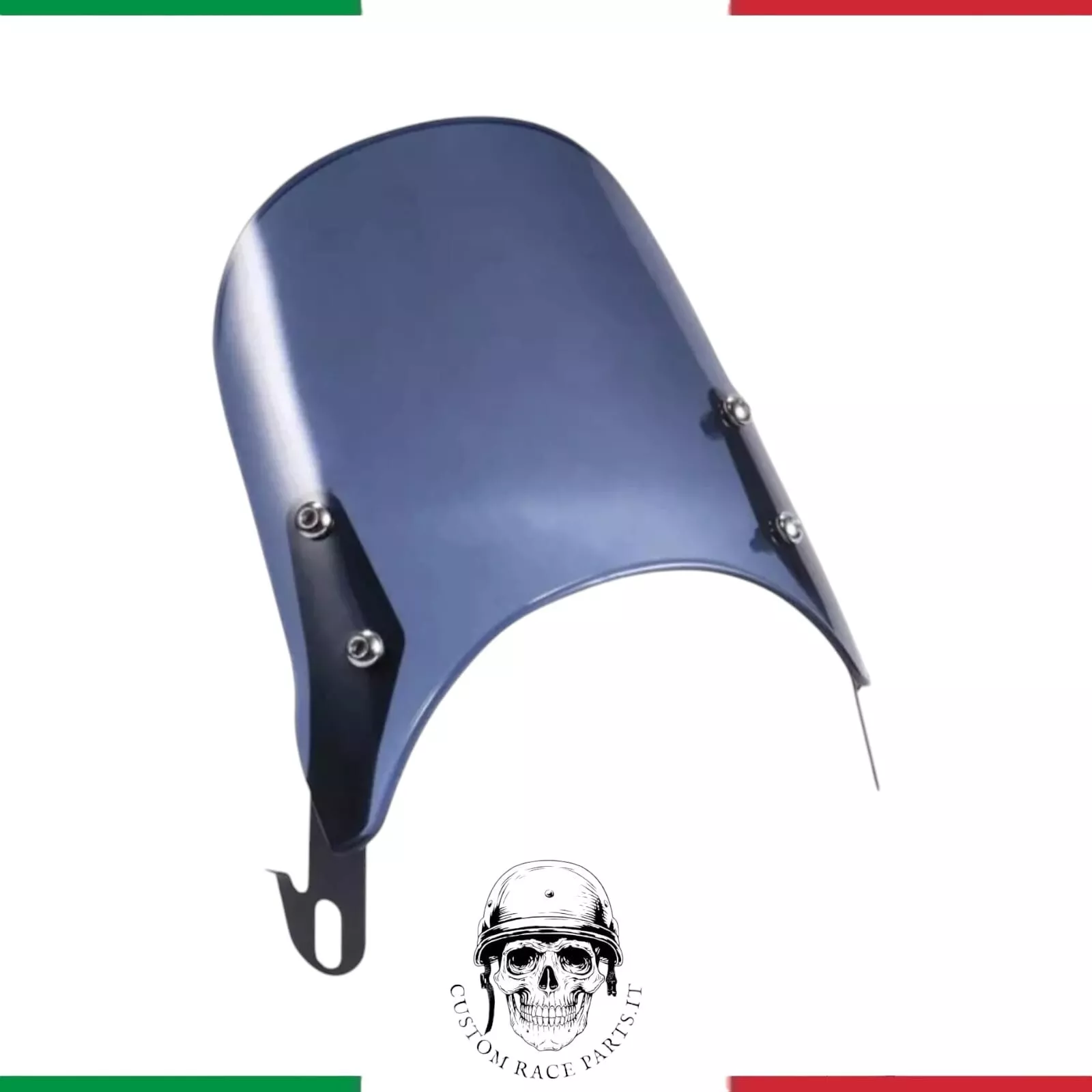 CUPOLINO UNIVERSALE MOTO PER FARO TONDO DA 155 A 190 CM CAFè RACER FUMÈ