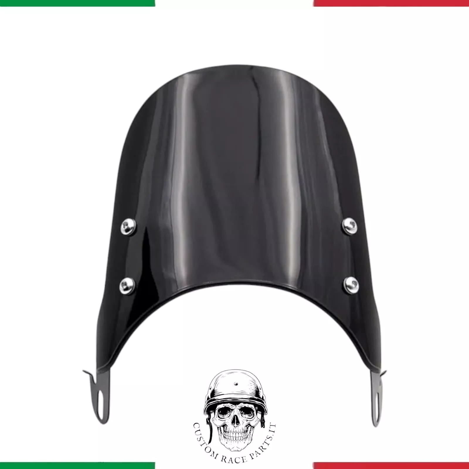 CUPOLINO UNIVERSALE MOTO PER FARO TONDO DA 155 A 190 CM CAFè RACER TRASPARENTE