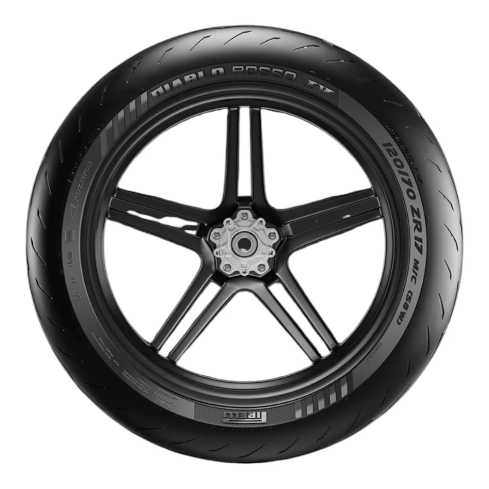 Coppia Gomme Pirelli Diablo Rosso 4 IV 120 70 17 58W ZR 180 55 17 73W ZR