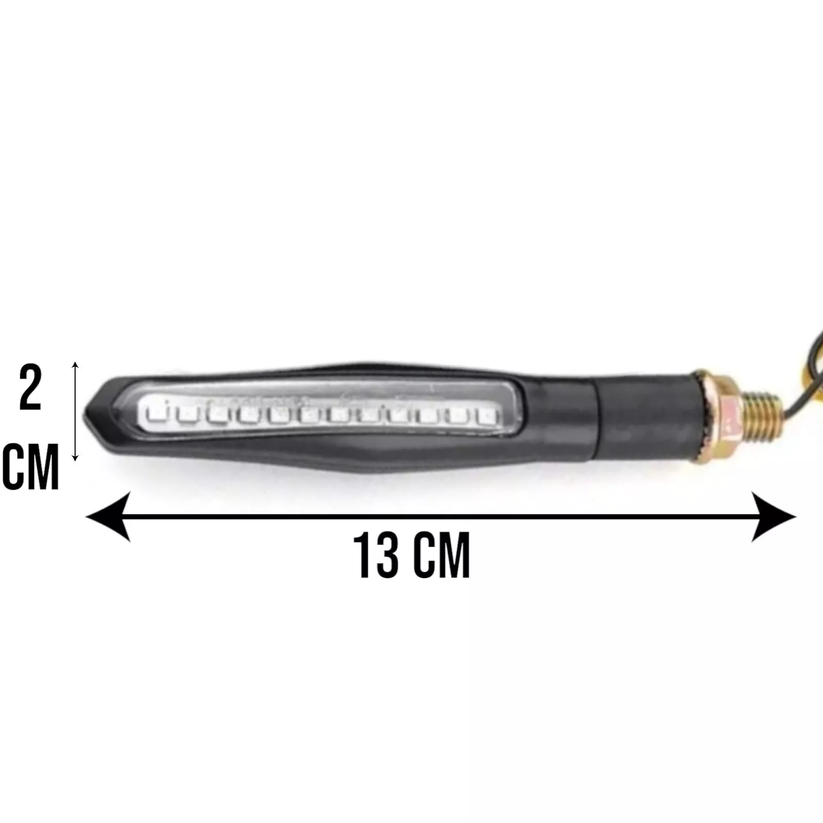 COPPIA FRECCE MOTO UNIVERSALI LED INDICATORI LUCE SEQUENZIALE OMOLOGATE
