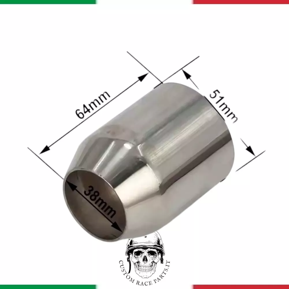 scarico  universale moto cafe racer scrambler terminale di scarico con db killer