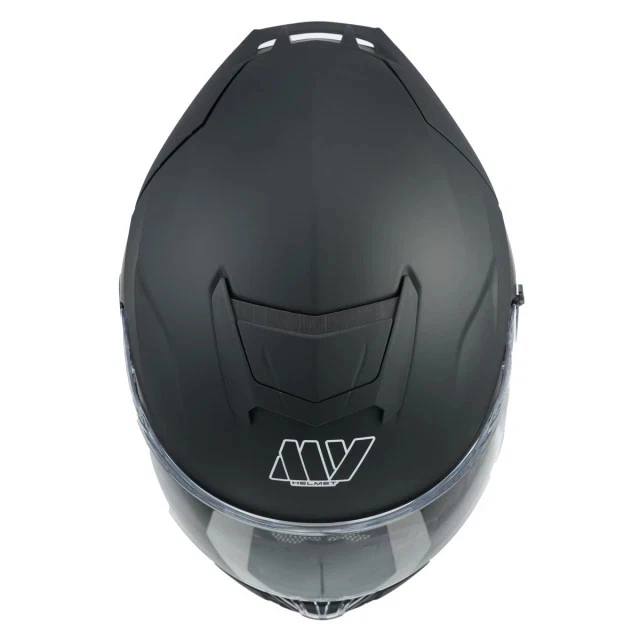 MY 936 Casco Moto INTEGRALE Omologato ECE 22.06 con Doppia Visiera Nero opaco