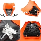 Faro LED Maschera Universale Moto Enduro Cross KTM Husqvarna DRZ WR YZ NERO