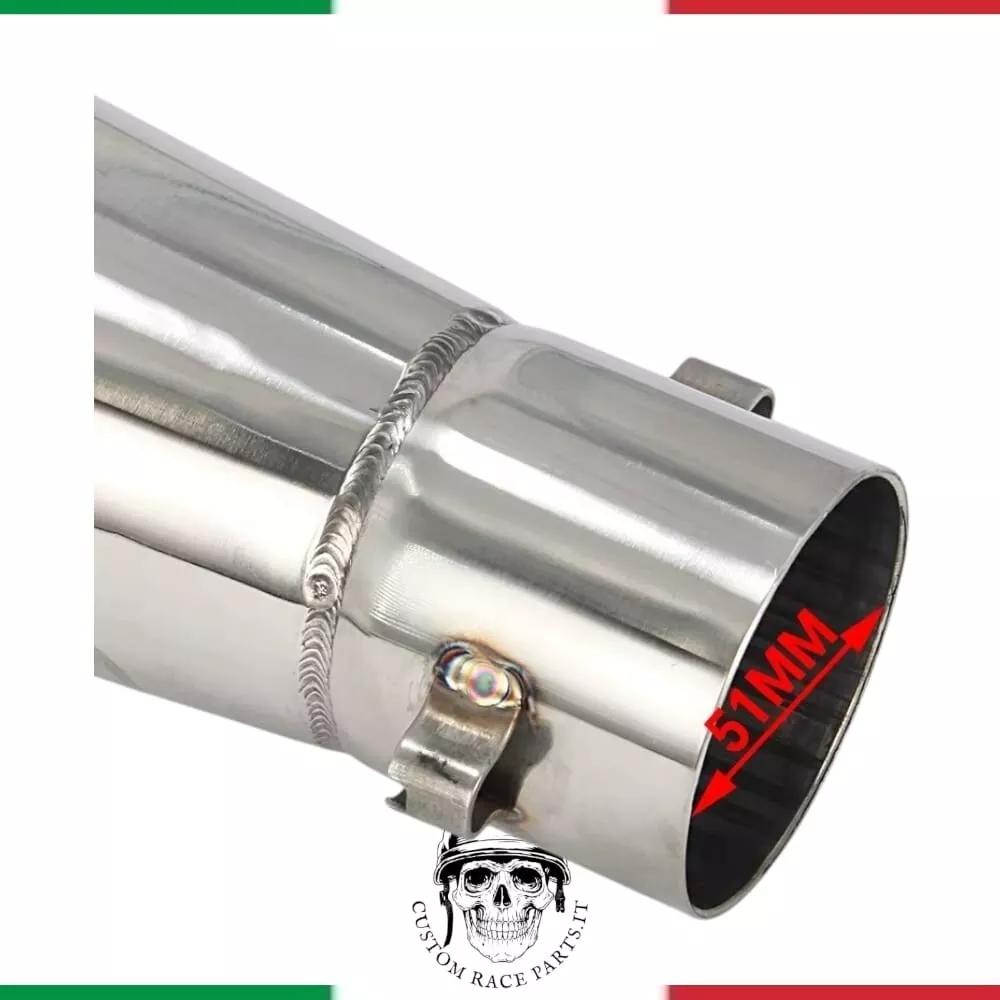 scarico  universale moto cafe racer scrambler terminale di scarico con db killer