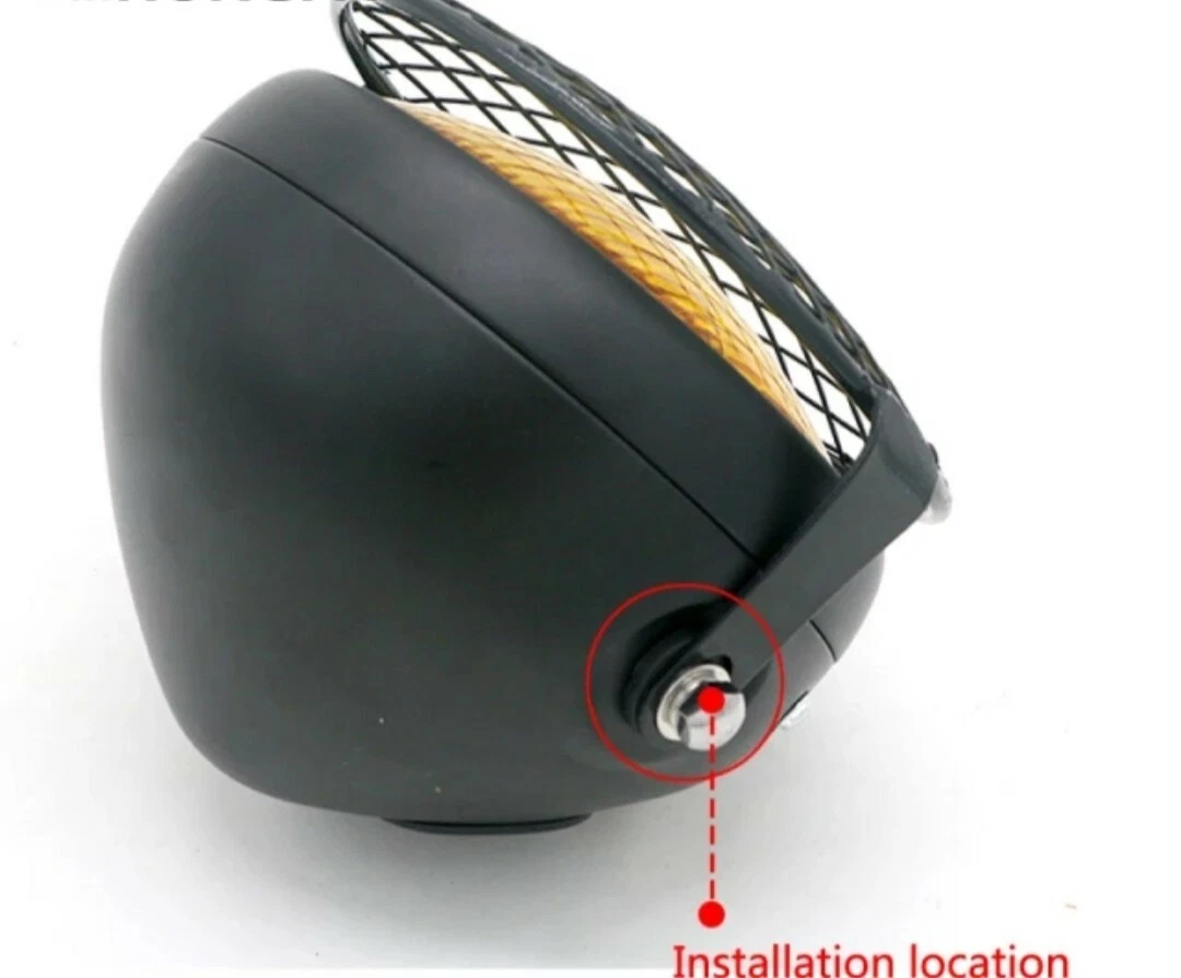 GRIGLIA FARO ANTERIORE MOTO CAFE RACER SCRAMBLER CUSTOM SPECIAL