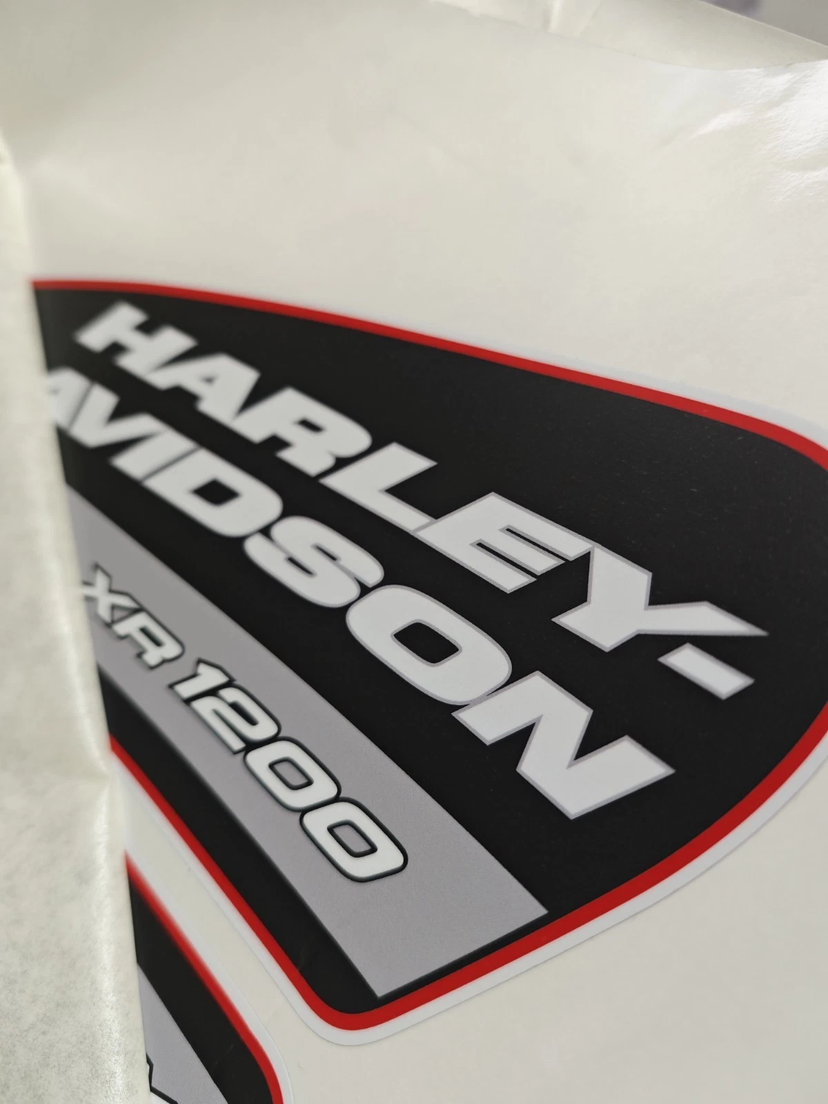 kit 2 Adesivi serbatoio Harley-Davidson Vintage – Sticker Custom laminati per Moto XR 1200 hd