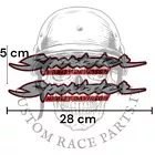 kit 2 adesivi laminati harley davidson laminati Rossi