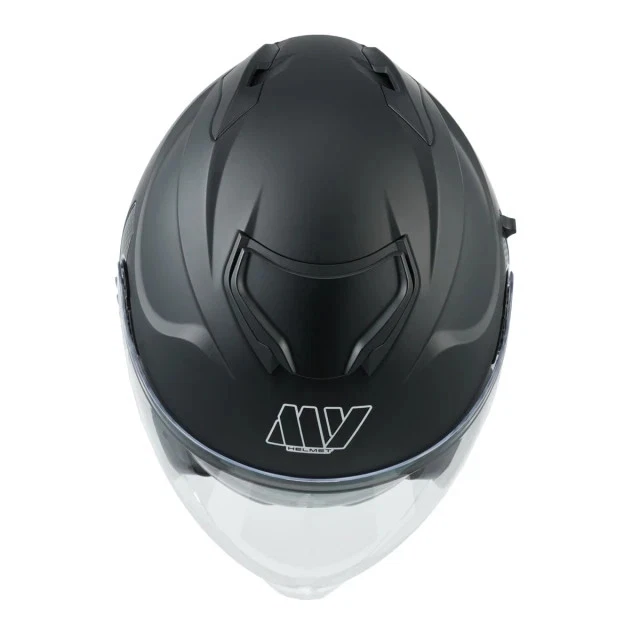 MY 936 Casco Moto INTEGRALE Omologato ECE 22.06 con Doppia Visiera Nero opaco