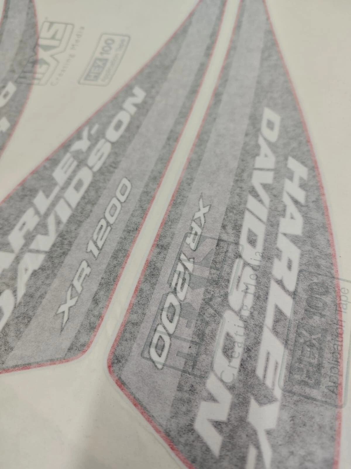 kit 2 Adesivi serbatoio Harley-Davidson Vintage – Sticker Custom laminati per Moto XR 1200 hd