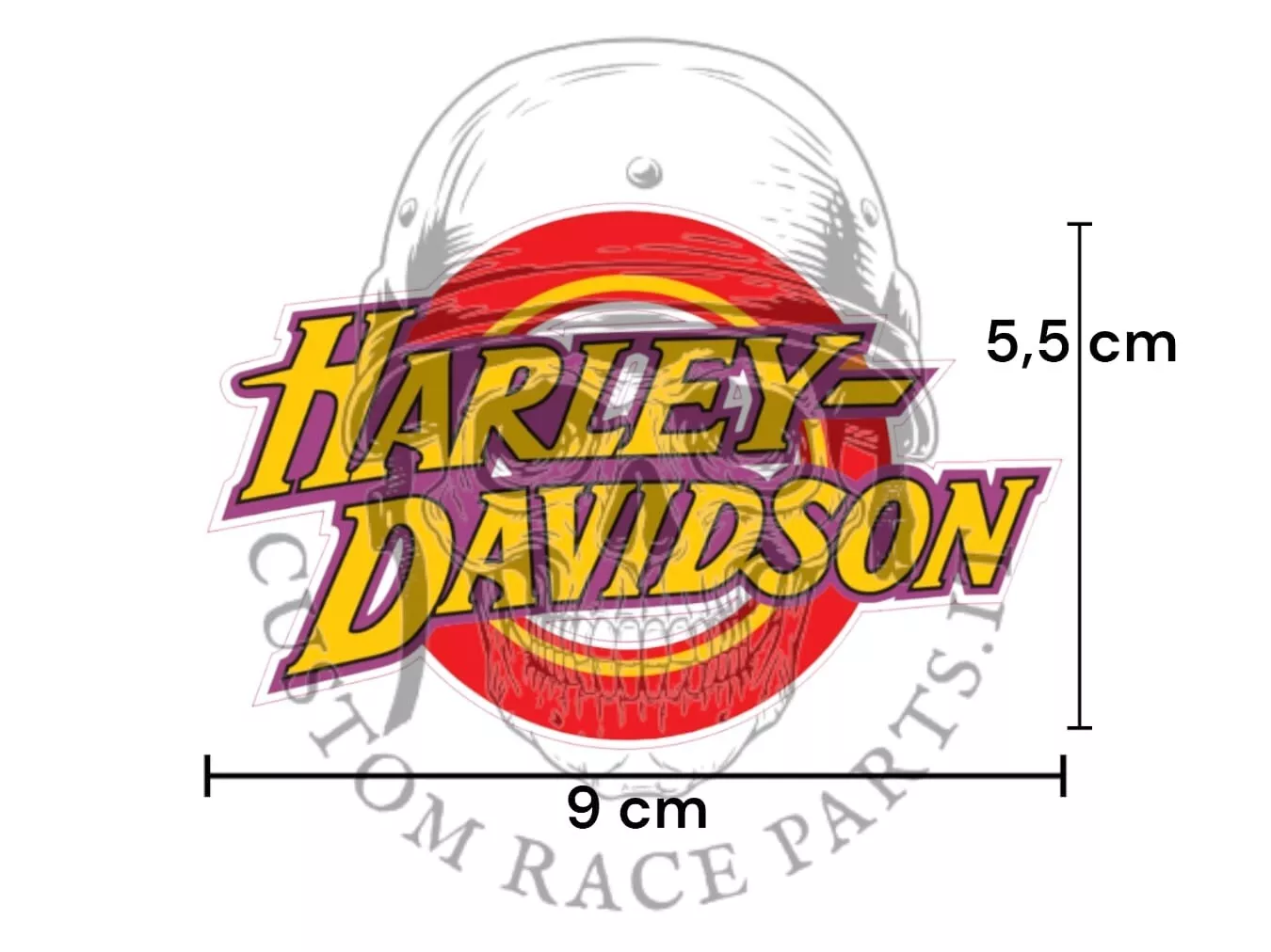 kit 2 adesivi laminati harley davidson laminati