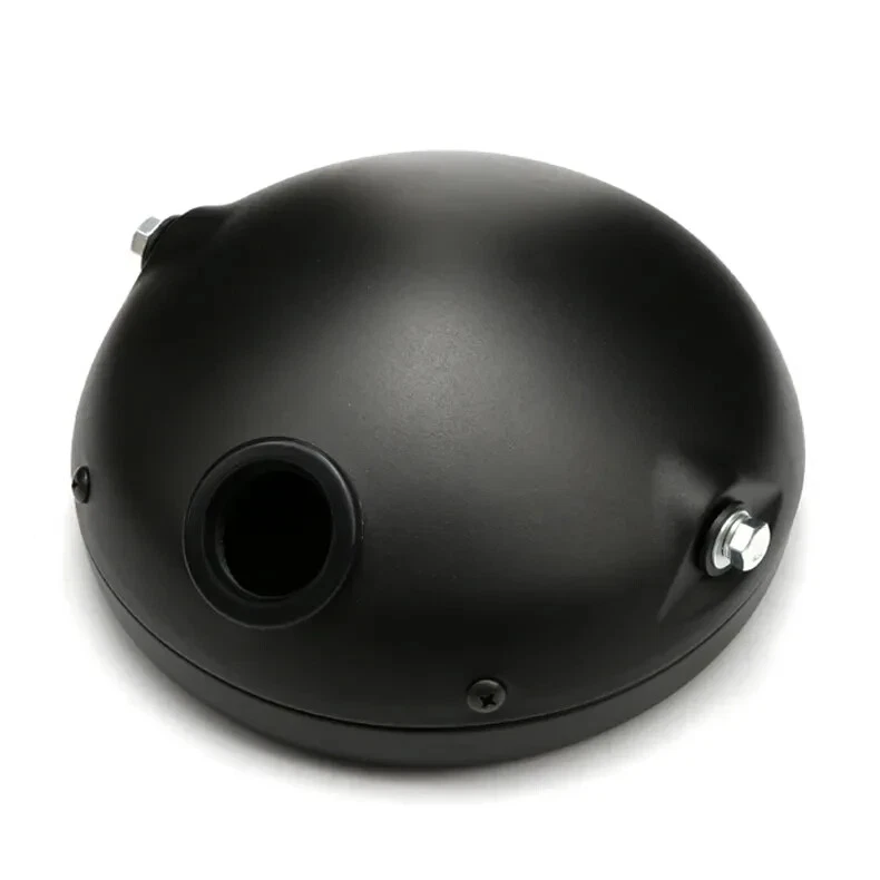 🇮🇹 COVER ALLOGIAMENTO FARO MOTO 7 POLLICI NERO OPACO LED Fanale Anteriore