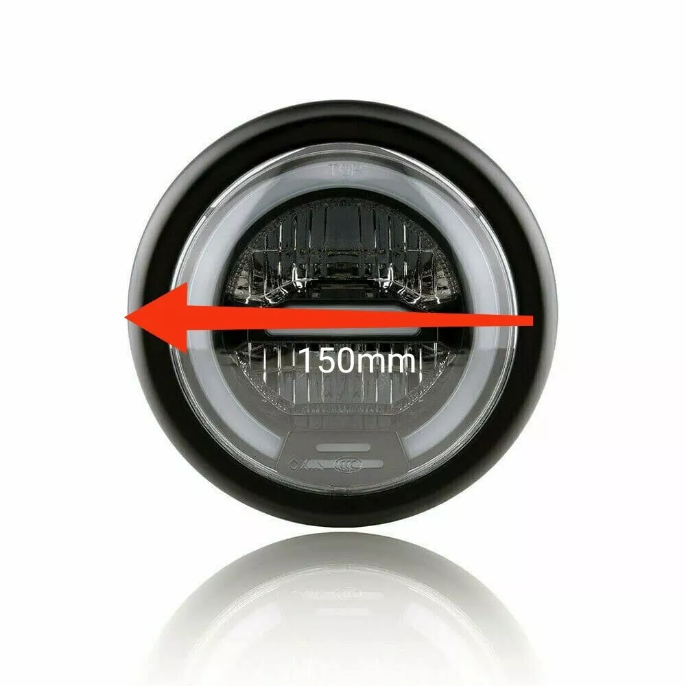 faro full led universale angel eyes moto scrambler choppers cafe racer