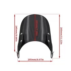 CUPOLINO UNIVERSALE MOTO PER FARO TONDO DA 155 A 190 CM CAFè RACER TRASPARENTE