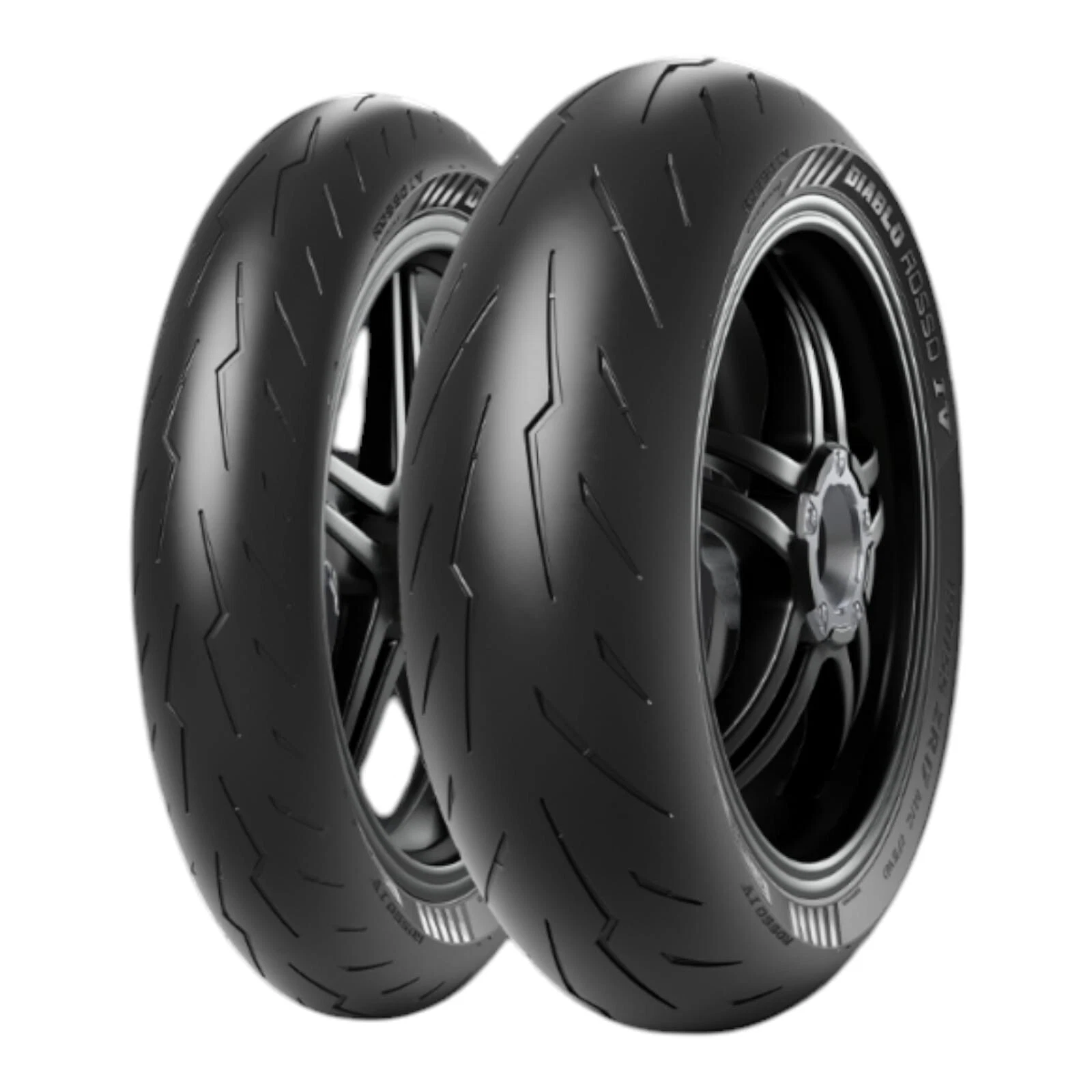 Coppia Gomme Pirelli Diablo Rosso 4 IV 120 70 17 58W ZR 180 55 17 73W ZR