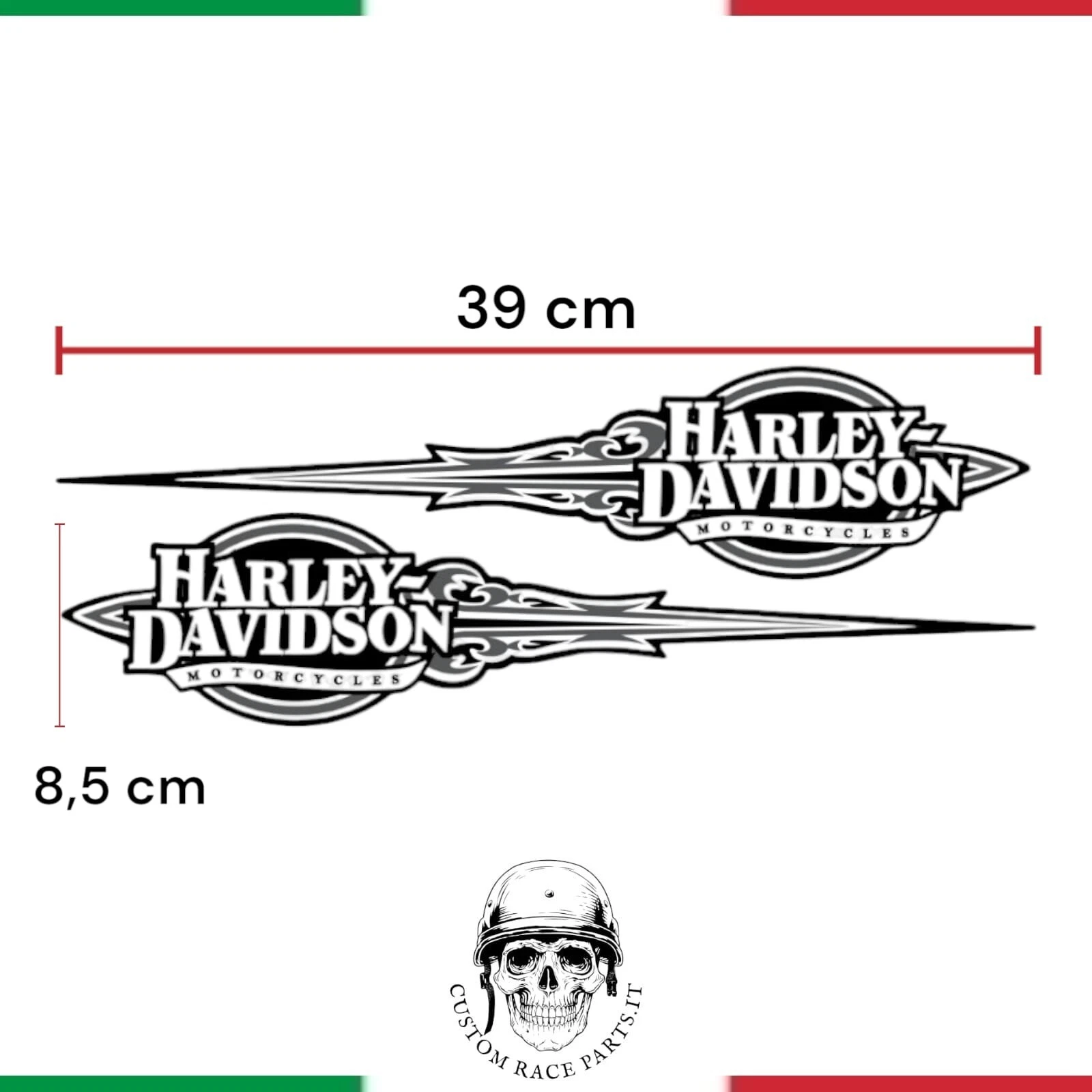 kit 2 adesivi laminati harley davidson laminati