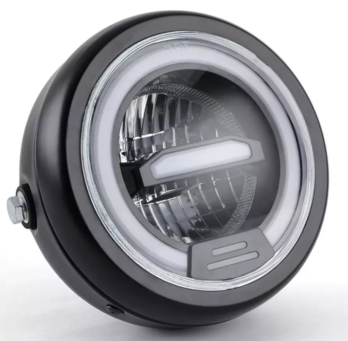 faro full led universale angel eyes moto scrambler choppers cafe racer