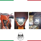 Faro LED Maschera Universale Moto Enduro Cross KTM Husqvarna DRZ WR YZ BIANCO
