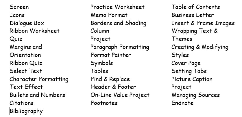 Word for High School and College Prep