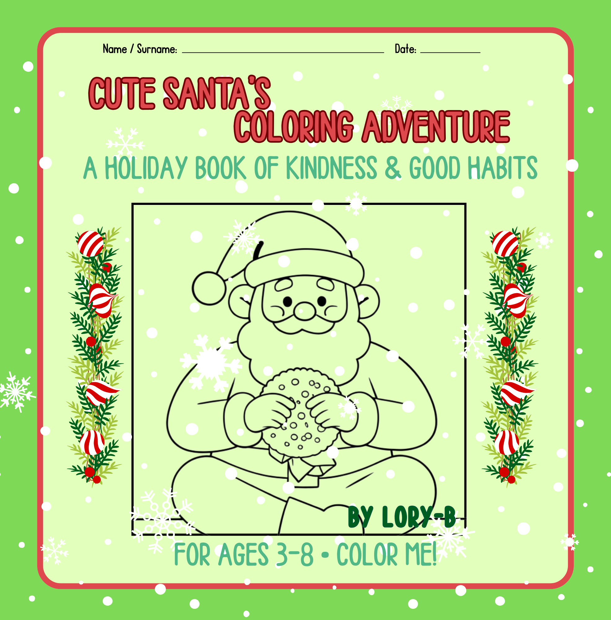 Cute Santa’s Coloring Adventure