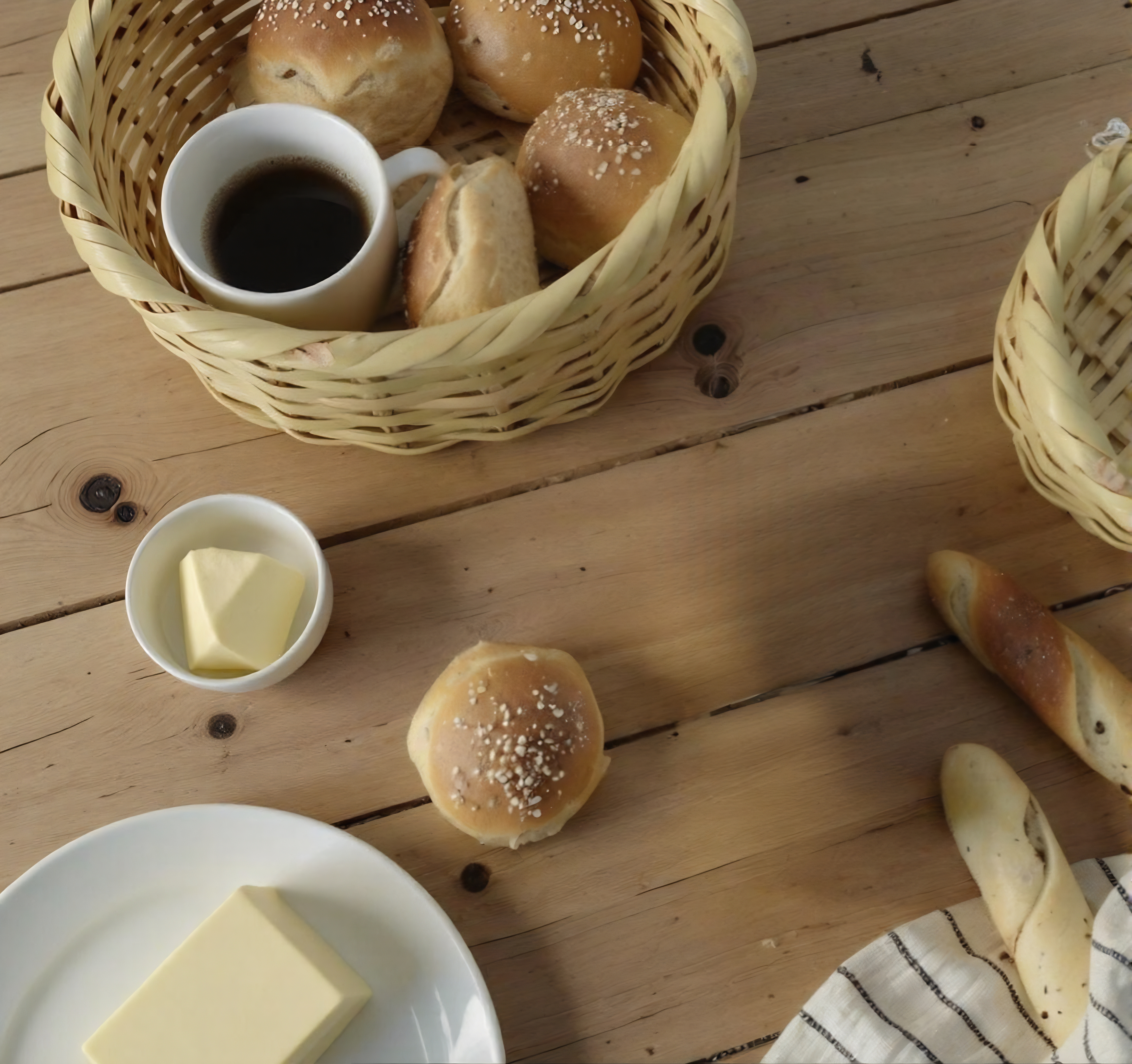 Canasto Artesanal de Chusque sin Asas