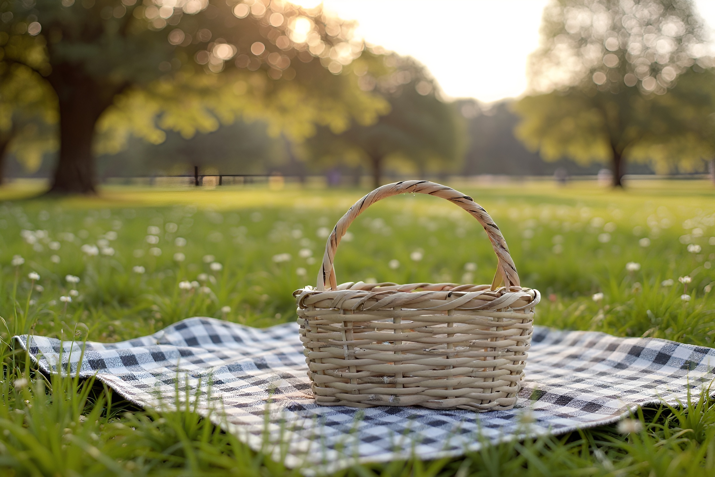Canasto Artesanal de Chusque con Asa
