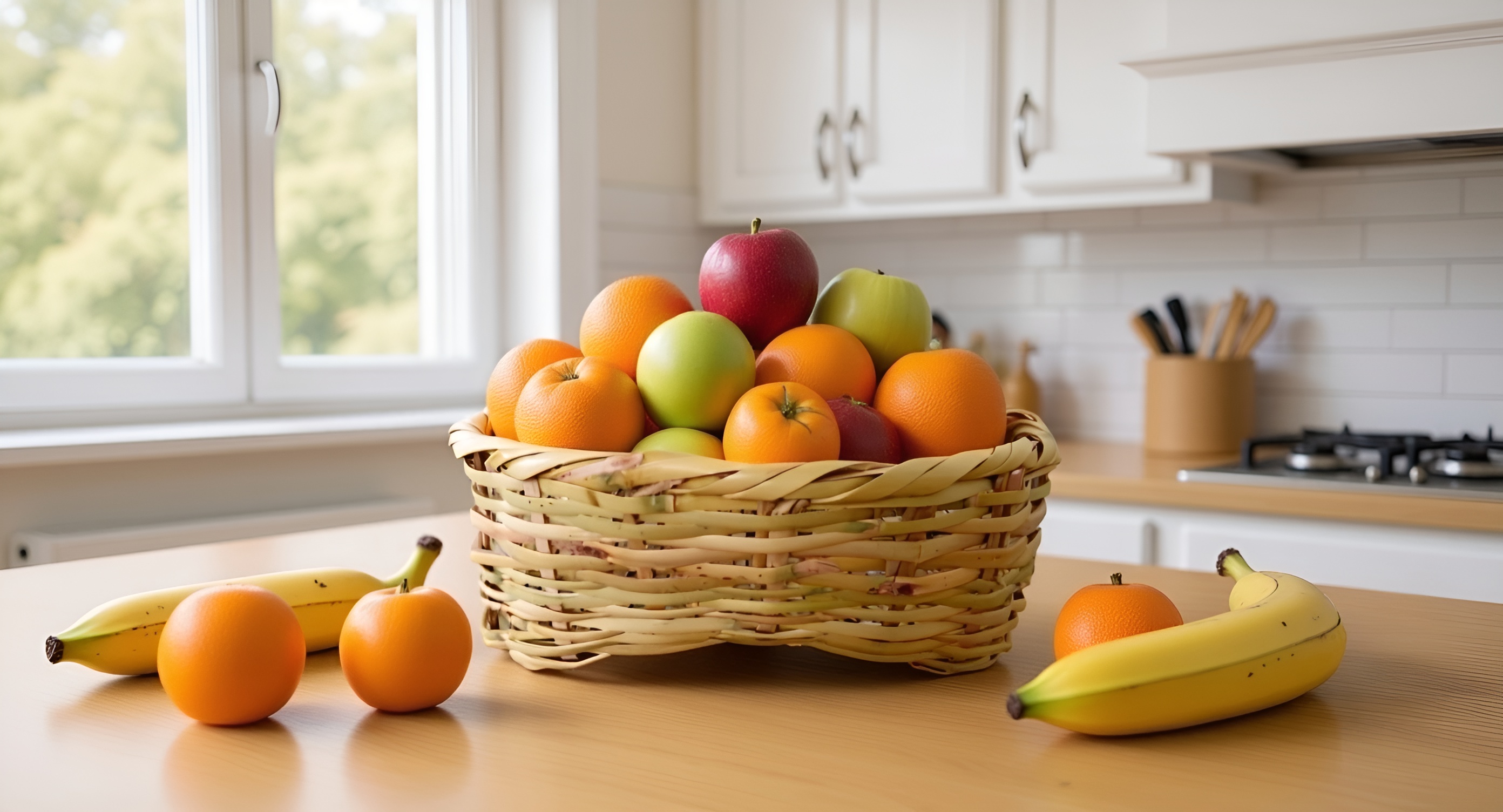 Canasto Artesanal de Chusque sin Asas