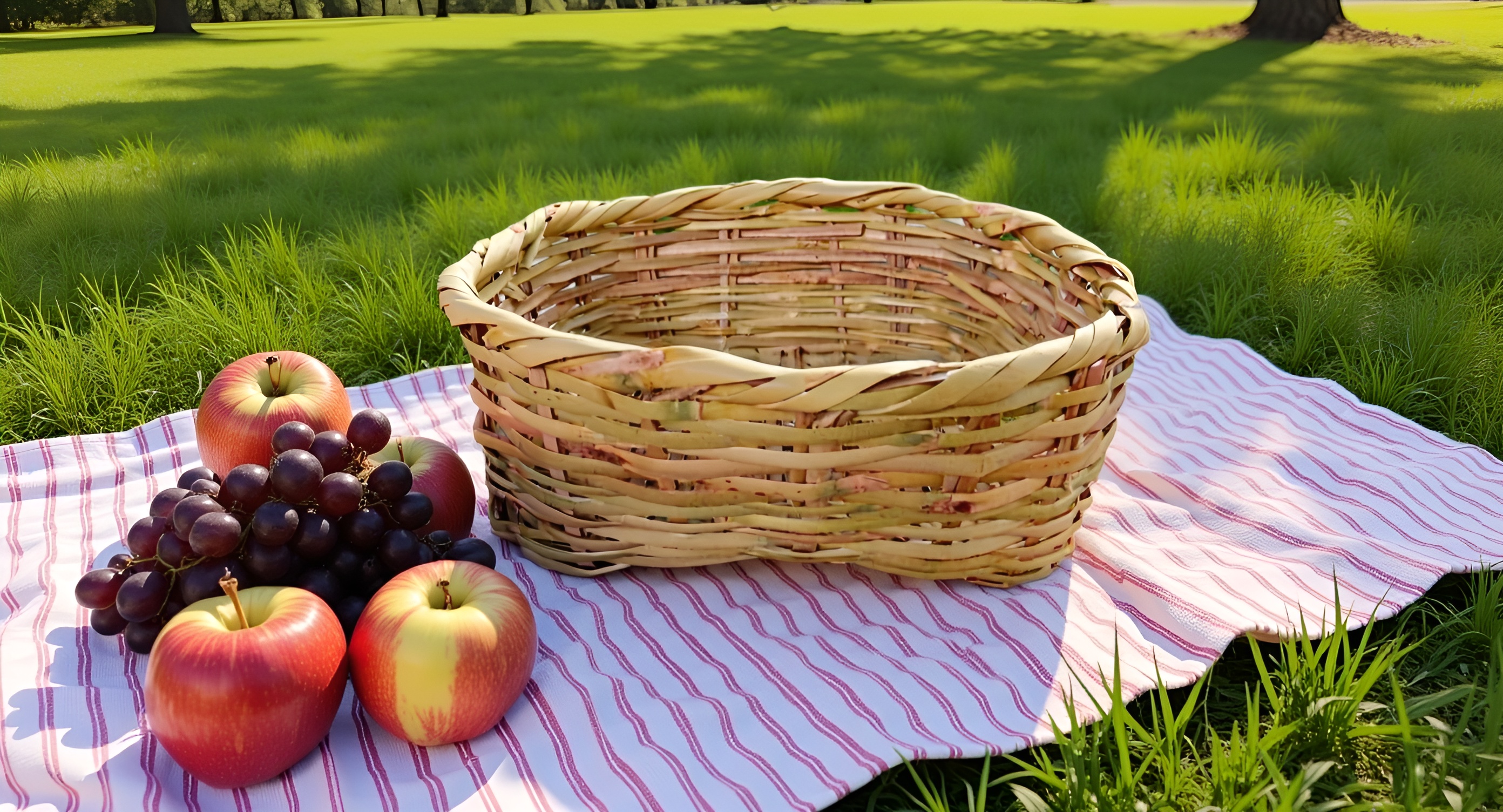 Canasto Artesanal de Chusque sin Asas