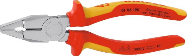 Knipex comb. pliers VDE insulated