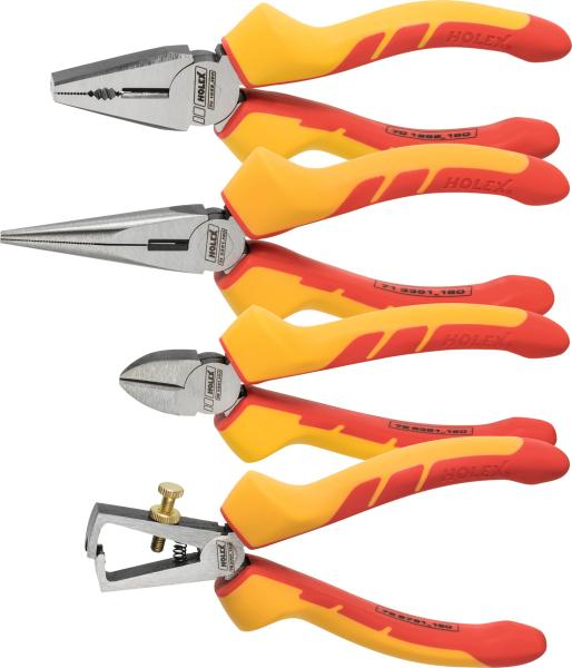 Pliers-assortment VDE isol., 4-piece