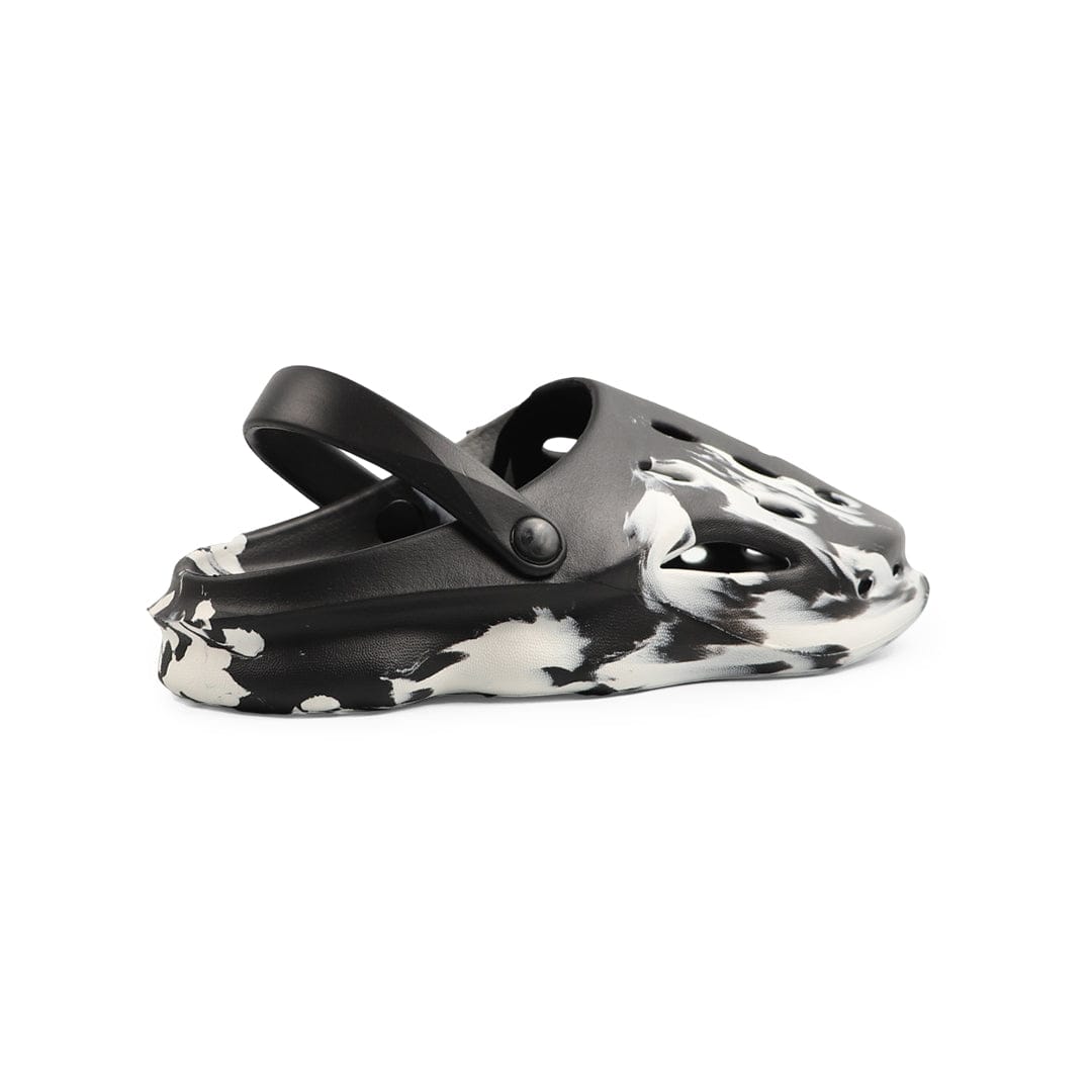 Black and White Foam Clog