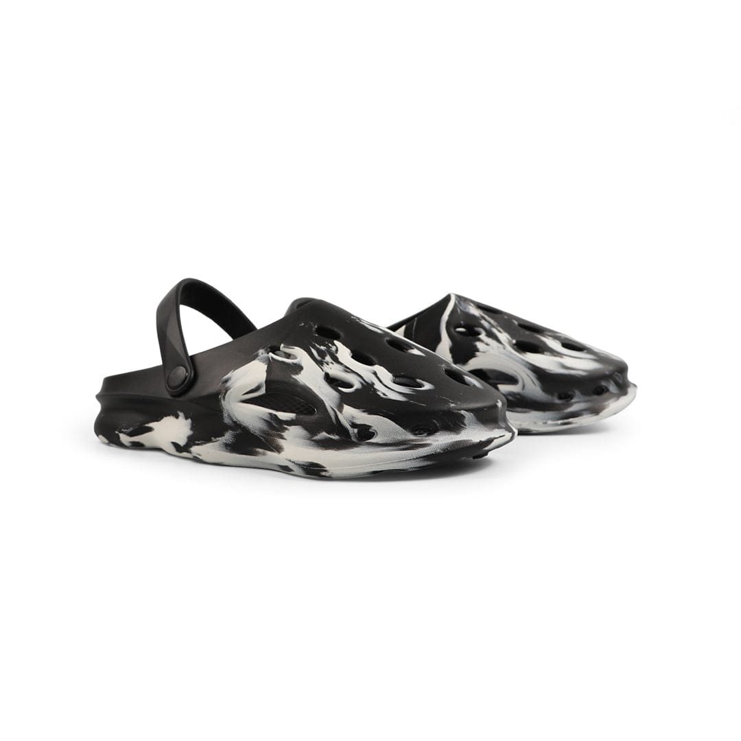 Black and White Foam Clog