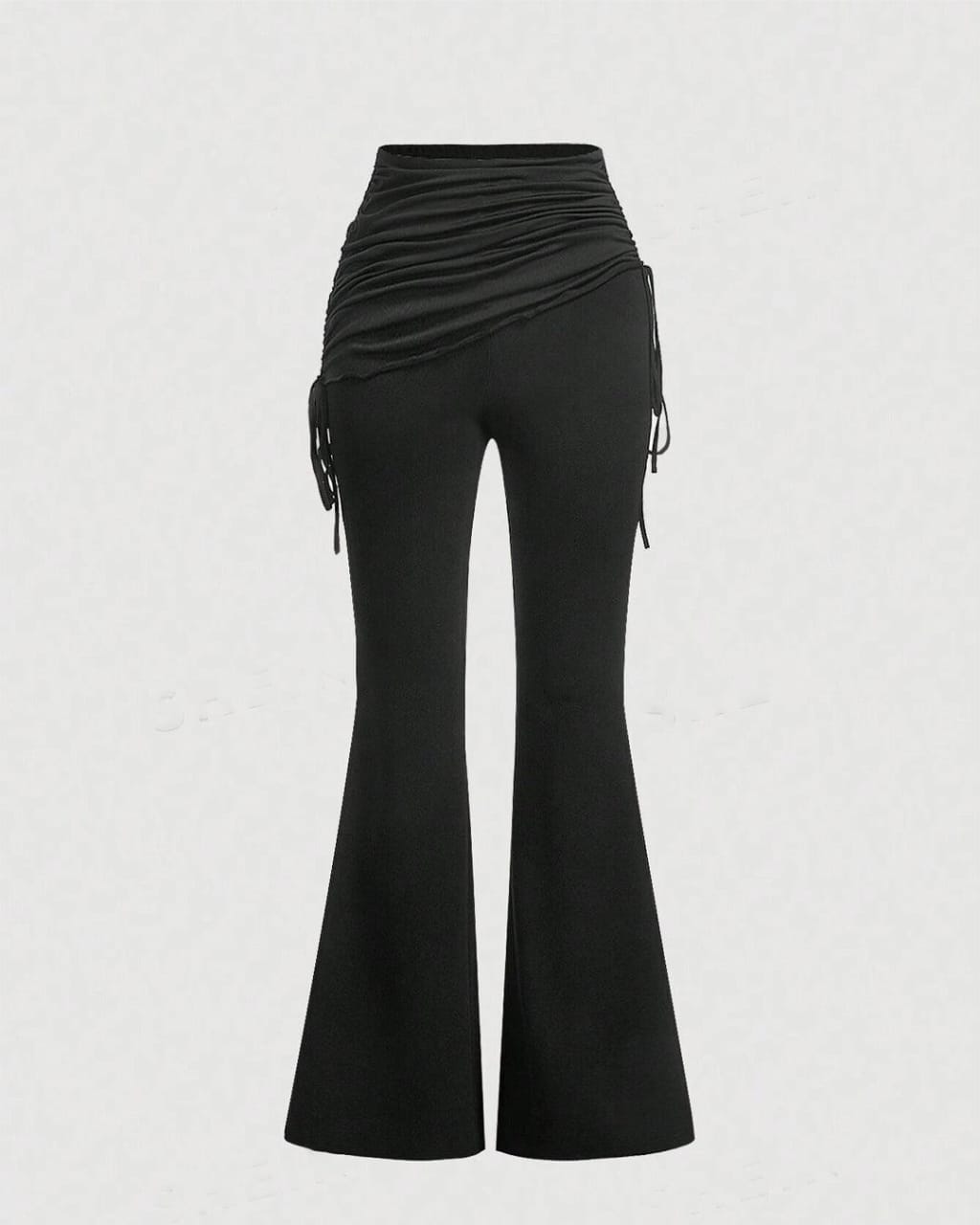 High Waist Black Flared Pants