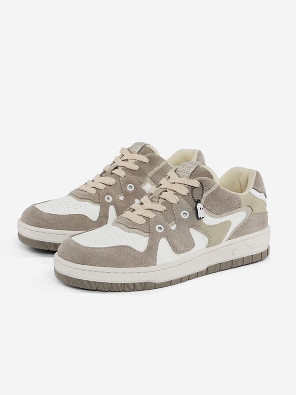 Classic Beige and White Sneakers
