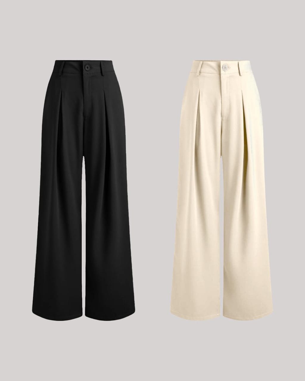 Wide Leg High Waist Trousers