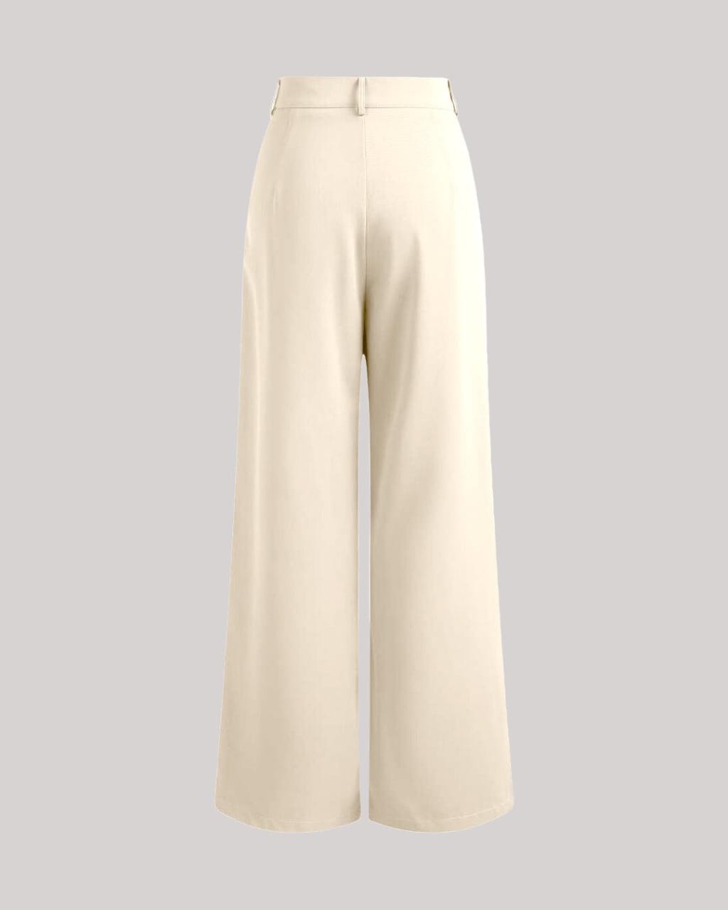 Elegant White Wide-Leg Trousers